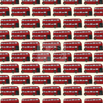 Tapete Doppeldecker-Bus