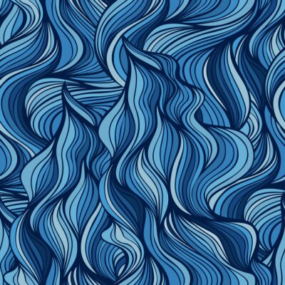 Tapete Dunkle Wasserfallkaskaden