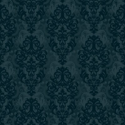 Tapete Edles viktorianisches Grün