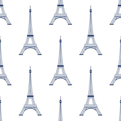 Tapete Eiffelturm paris nahtlose Muster Hintergrund. Vector grafische Darstellung