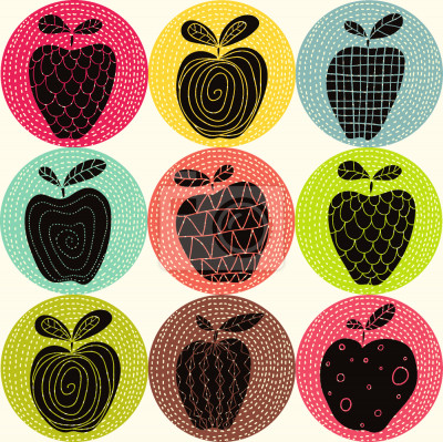 Tapete Ein Apfel am Tag