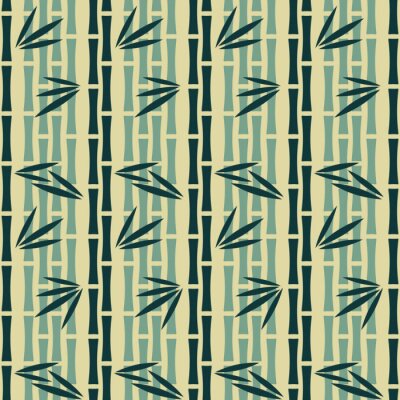 Tapete Ein bunter Bambusstiel