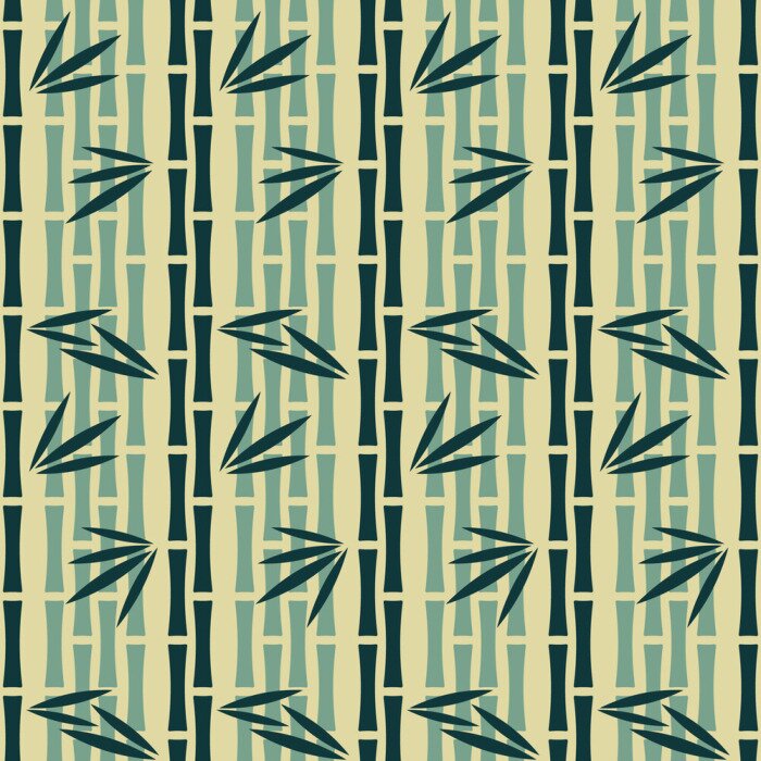 Tapete Ein bunter Bambusstiel