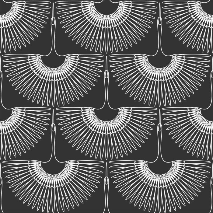 Tapete Ein elegantes Thema mit Kränen