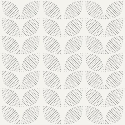Tapete Ein geometrisches Muster aus Blättern
