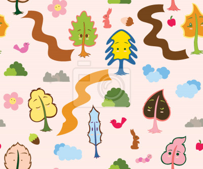 Tapete Ein Spaziergang in den Baumwipfeln