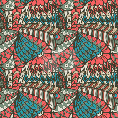 Tapete Ein Zentangle buntstiften