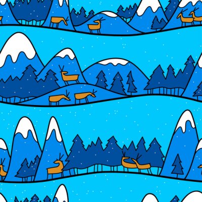 Tapete Eine Nacht in Lappland