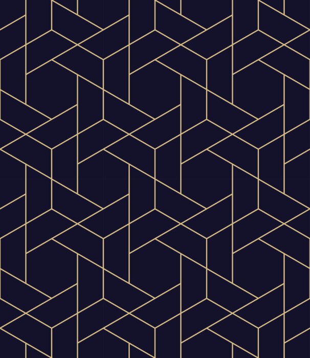 Tapete Einfache nahtlose geometrische Rastervektormuster