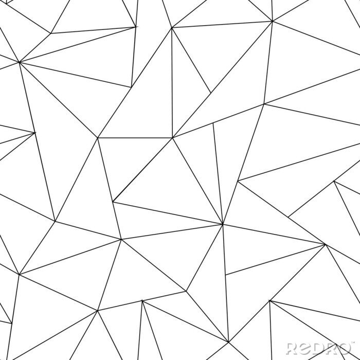 Tapete Einfaches geometrisches Muster mit dunkelblauen Linien