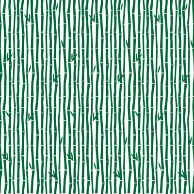Tapete Einfarbige Bambusse