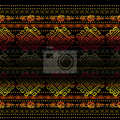 Tapete Ethnische Streifen