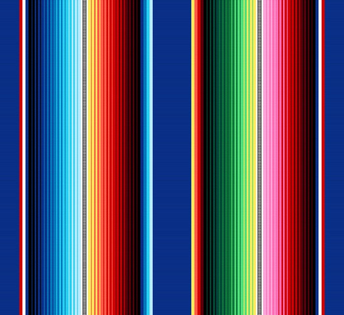 Tapete Ethnisches mexikanisches Muster mit Streifen