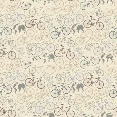 Tapete Fahrrad Grunge-Muster