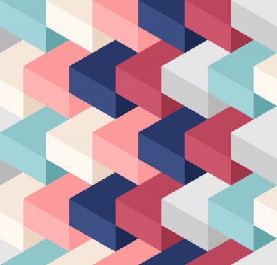 Tapete Farbe Würfel seamless pattern