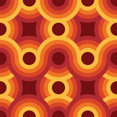 Tapete Farbige Würfel mit Sprechblasen im Pop-Art-Stil