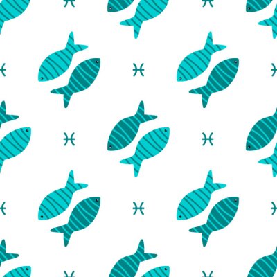 Tapete Feenfische in verschiedenen Farben