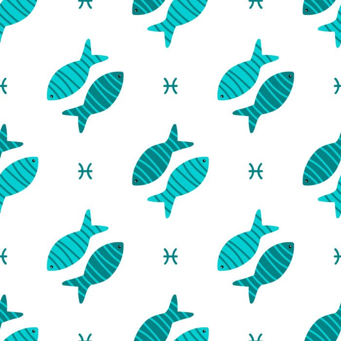 Tapete Feenfische in verschiedenen Farben