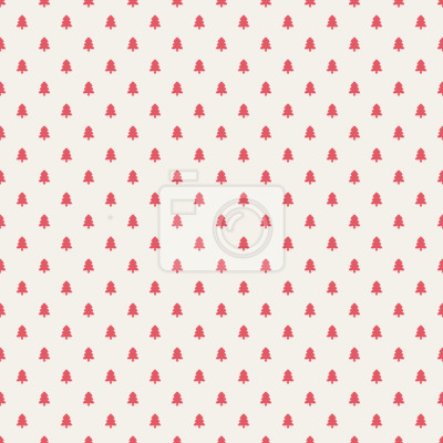 Tapete Feines Muster mit Bäumen auf hellem Hintergrund
