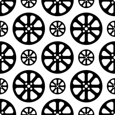 Tapete Filmrolle Symbol, Kino Filmrolle Symbol Nahtloses Muster