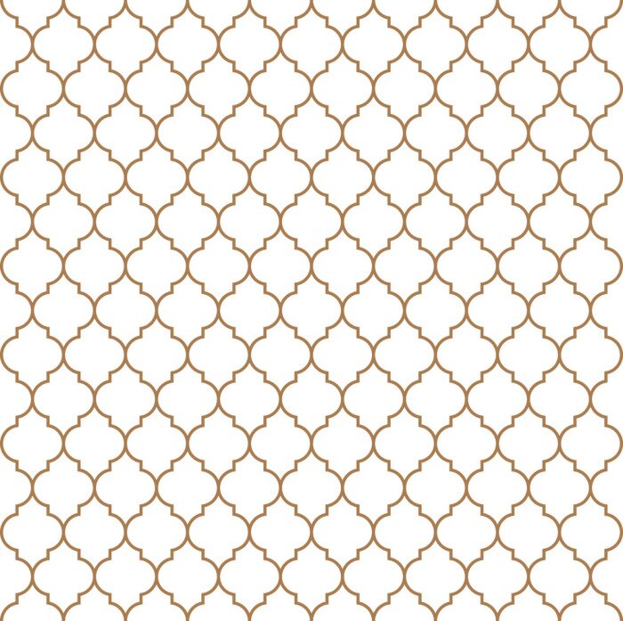 Tapete Flache Kontur marokkanischen nahtlose Muster Vektor