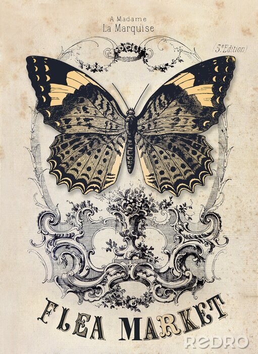 Tapete Flohmarkt Jahrgang Hintergrund