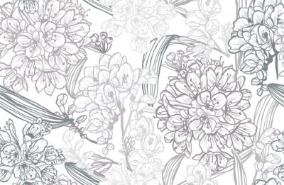 Tapete floral seamless pattern