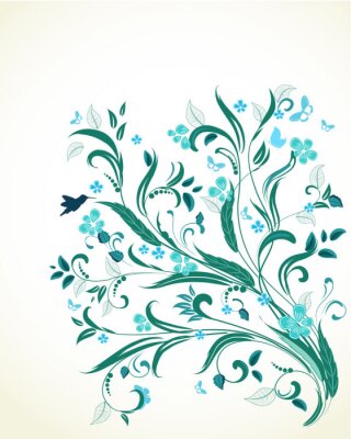 floralen Ornament für Ihren Entwurf