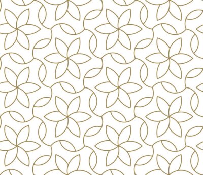 Tapete Florales minimalistisches Muster geometrisch