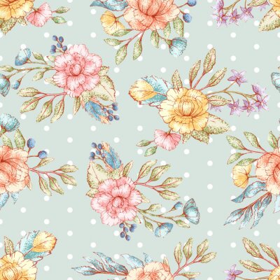 florales Muster Shabby Chic
