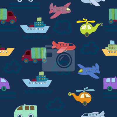 Tapete Flugzeuge und Autos