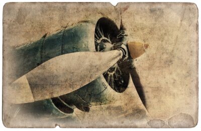 Flugzeugmotor Vintage