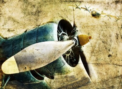 Flugzeugmotor Vintage