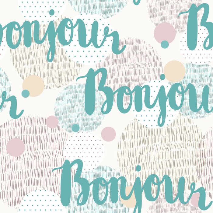 Tapete Französische Grußformel
