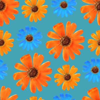 Tapete Fröhliche Ringelblumen