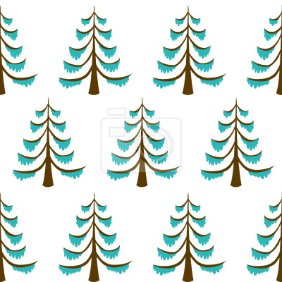 Tapete Frostiger Wald