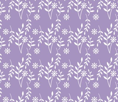 Tapete Frühling Lavendel nahtlose Muster