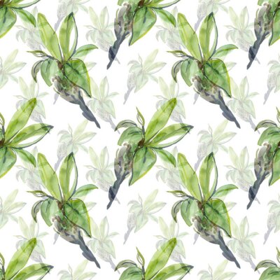 Tapete Frühling Zweig der Vogel-Kirsche nahtlose Muster