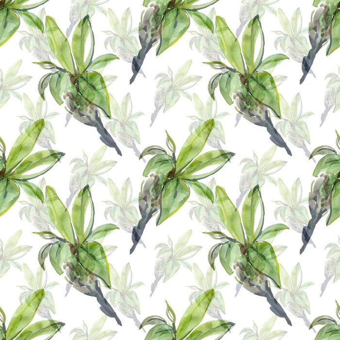 Tapete Frühling Zweig der Vogel-Kirsche nahtlose Muster