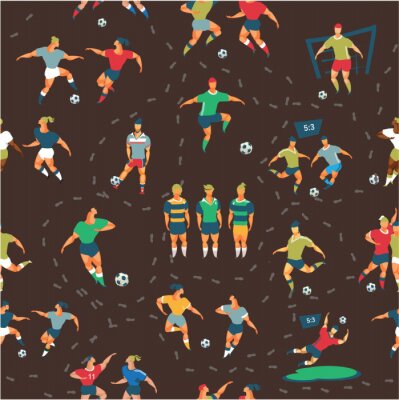 Tapete Fußball nahtlose Muster