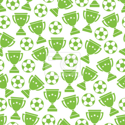 Tapete Fußball und Pokale