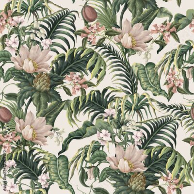 Tapete Garten mit wilden Blumen im Sommer