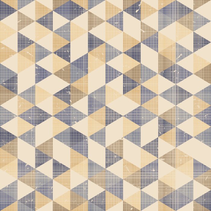 Tapete Gealterter Retro-Hintergrund mit Dreiecken
