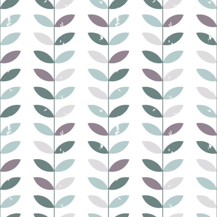 Tapete Gedämpfte Laubzweige