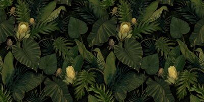 Tapete Geheimnisvolle exotische Dickichte