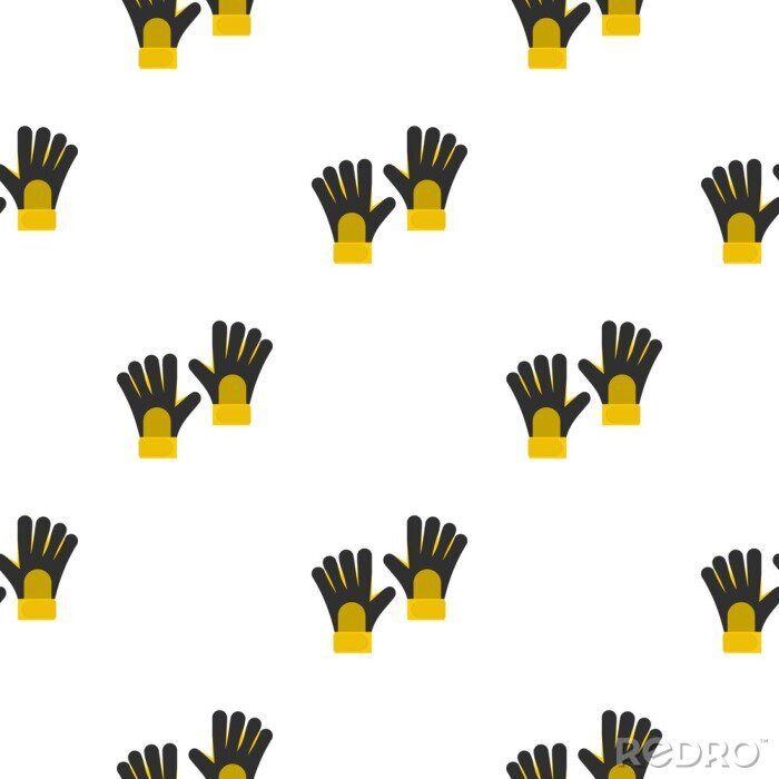 Tapete Gelbe Handschuhe