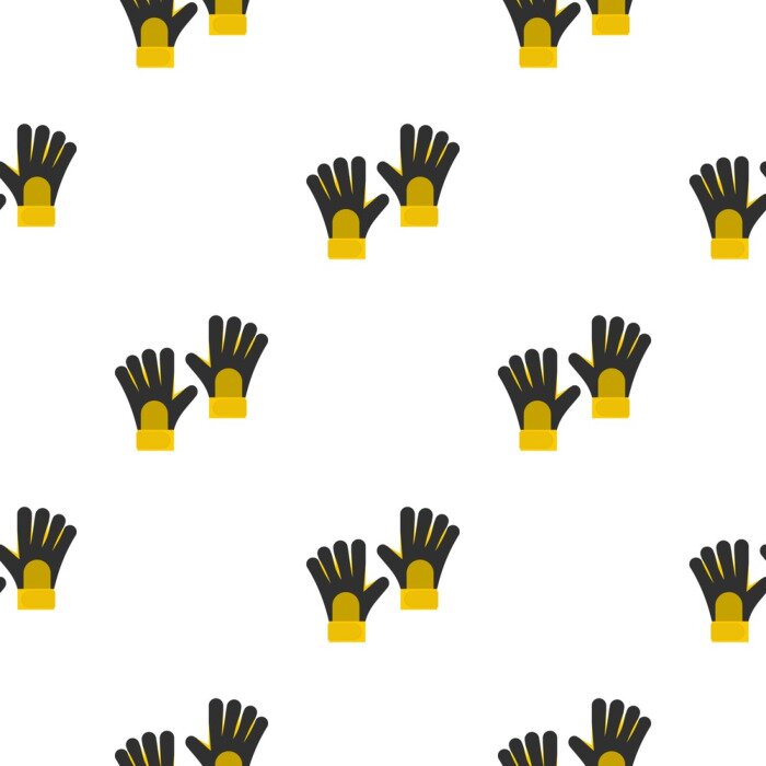 Tapete Gelbe Handschuhe