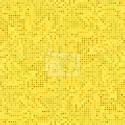 Tapete Gelbes Motiv mit kleinen hellen Punkten