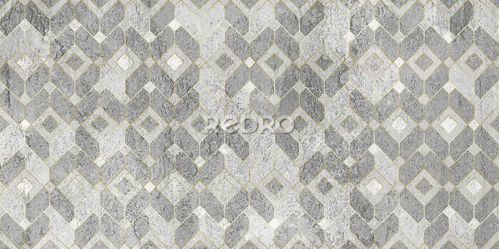 Tapete Geometrie auf konkretem Hintergrund