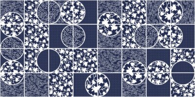 Tapete Geometrie inspiriert von Azulejos